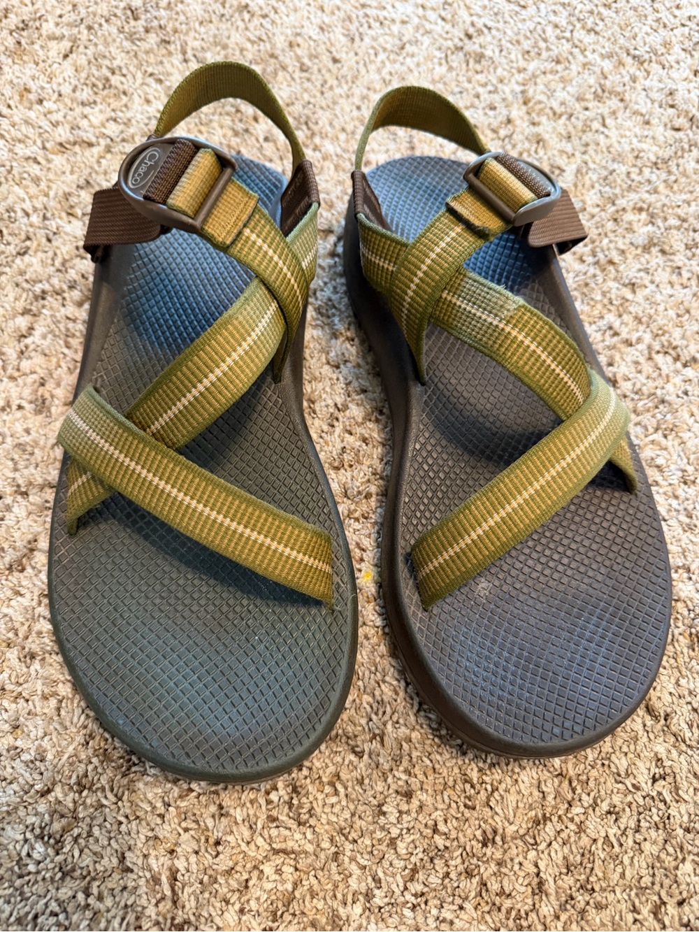 Chaco Z1 Classic Outdoor Sport Hiking Sandals Mens Size 13 Olive Green